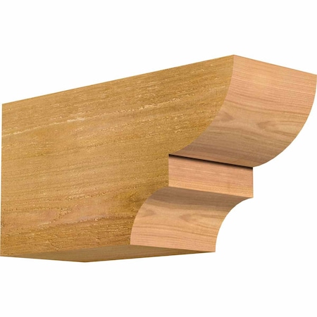 Ekena Millwork Ridgewood Rough Sawn Rafter Tail, Western Red Cedar, 6"W x 8"H x 16"L RFT06X08X16RID00RWR